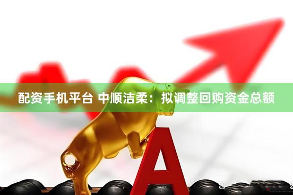 配资手机平台 中顺洁柔：拟调整回购资金总额