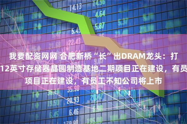 我要配资网网 合肥新桥“长”出DRAM龙头：打新前夜，长鑫科技12英寸存储器晶圆制造基地二期项目正在建设，有员工不知公司将上市